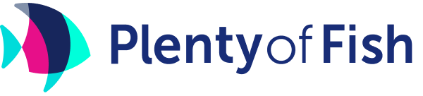 PlentyofFish wordmark with the angelfish, 2019