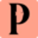 2022 icon: a serif P on salmon