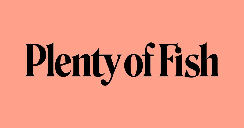 The pof.com sharing image after the relaunch: the serif wordmark on salmon.