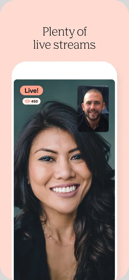 October 2023 App Store screenshot: Plenty of live streams.